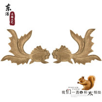 Dongyang wood carving European style furniture solid wood applique European style cabinet door decoration applique with flower door hearts flowers for flowers