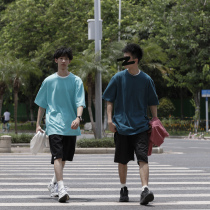LR MADE 20SS fans give back to Japanese simple loose base T-shirt solid color 240g heavy cotton short sleeve TEE