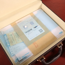 High-end Gift Box Packaging PU Leather Making File Containing Box Spot Products Outer Packaging LOGO Custom Policy Leather Case