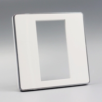 3x 23x36mm Module Multimedia Type 86 Module Wall Insert Panel for Silver Edge Type 86 Three-digit Empty Panel