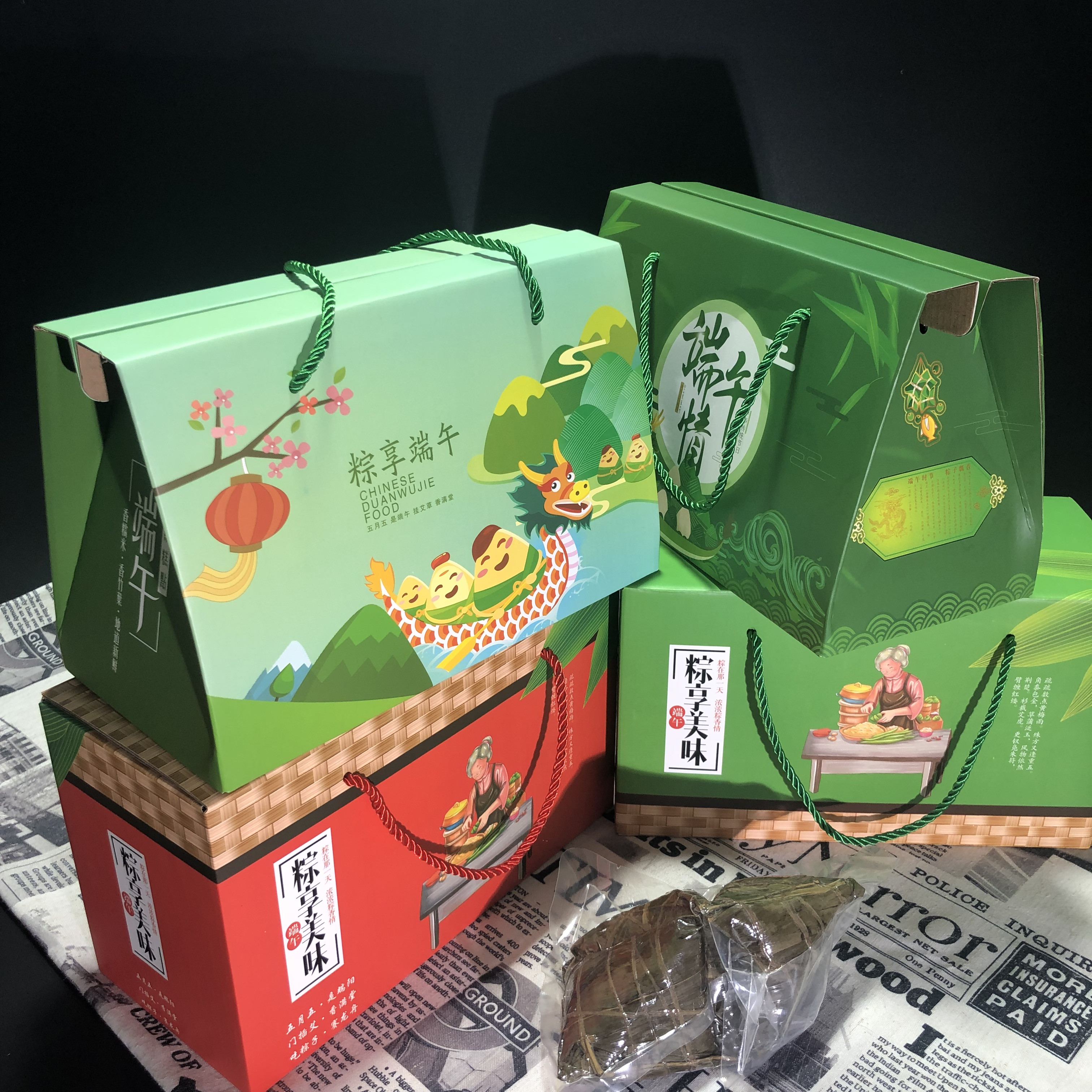 端午粽子礼盒包装盒送礼手提嘉兴粽子礼品盒粽子盒子批发定制