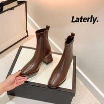 Miss Morning can be a weak - square head coarse and super - good Han side zipper is a skinny shoe