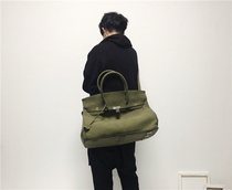 FTMSTUDIO designer military green large capacity canvas Hand bag satchel non-readymade men and women