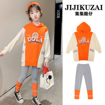 Girls spring suit girls childrens clothing foreign gas 4 cotton 5 Net Red 10 tide 6 Spring and Autumn 7 Clothes 8 years old 9