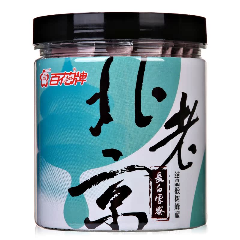 中华老字号百花牌长白雪蜜 袋装蜂蜜240g 办公室旅游便携产品展示图2