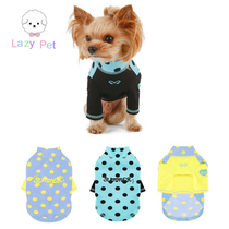Lazy Pet Korea PA cat and dog Pet polo dot color color long sleeve Angel quick dry high neck swimsuit