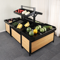 Supermarket vegetable and fruit shelves Yonghui multi-layer fruit and vegetable rack commercial Zhongdao display stand fresh convenience store shelves