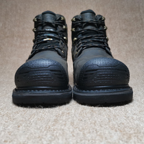 Foreign trade export high-end bull leather waterproof mens boots plastic steel head anti-smashing oil and oil outdoor locomotive protection shoes