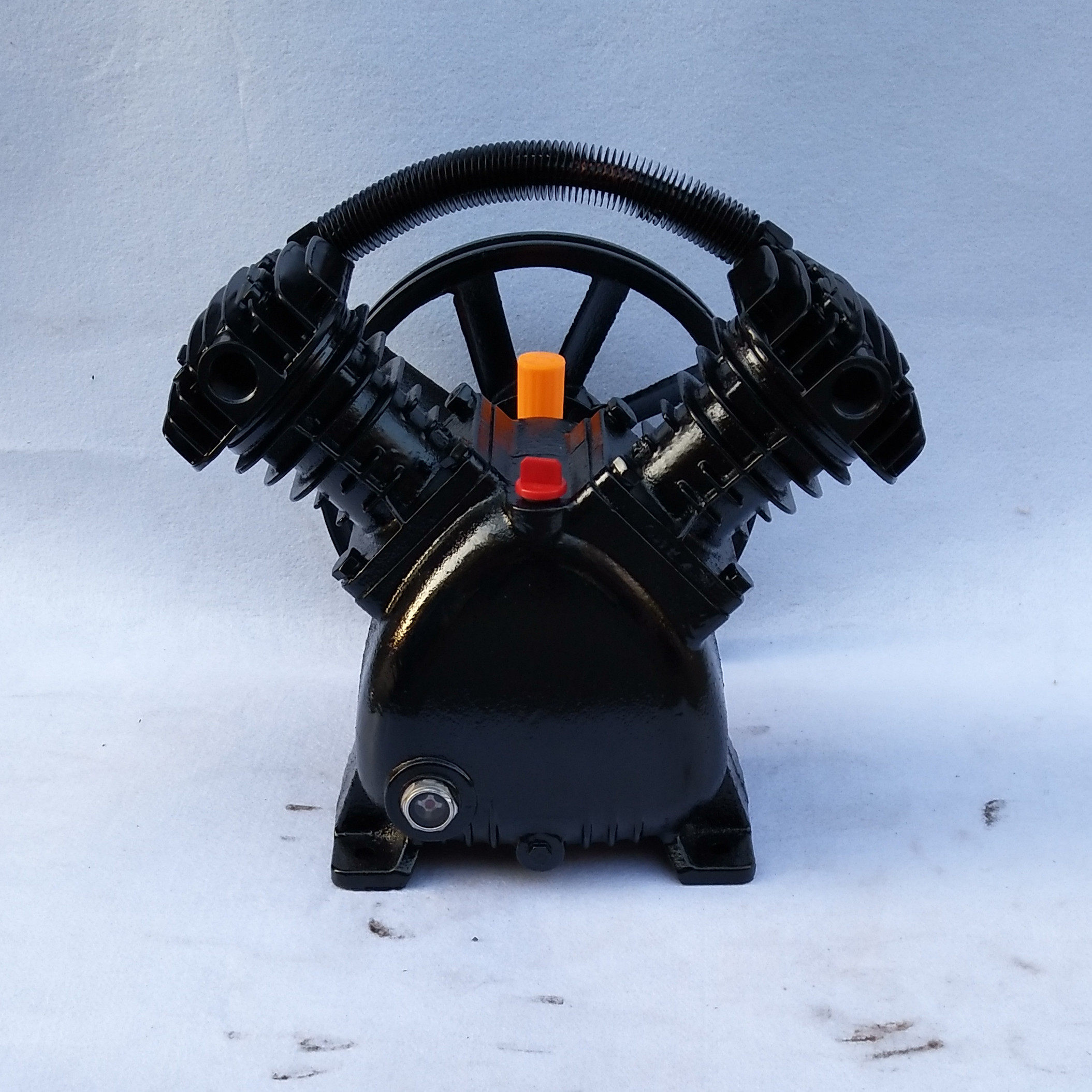 空压机机头双缸 三缸0.6/8 4kw空压机配件机头气泵泵头活塞式通用