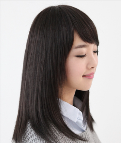 七公主 假发女 中长直发 自然 齐肩 韩国女生假发 过肩 仿真头皮