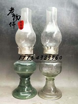 Folk old objects old fashioned coal oil lamp glass lampshade old coal oil lamp folk nostalgic old hood lamp farmhouse decoration