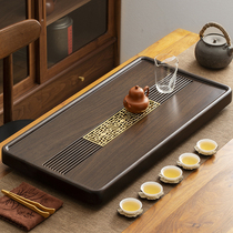 Ebony tea tray Household light luxury natural solid wood tea table High-grade tea set design Zen automatic one-piece induction cooker