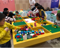 Childrens building block table puzzle multi-function toy table game table kindergarten naughty castle early education building block toy table