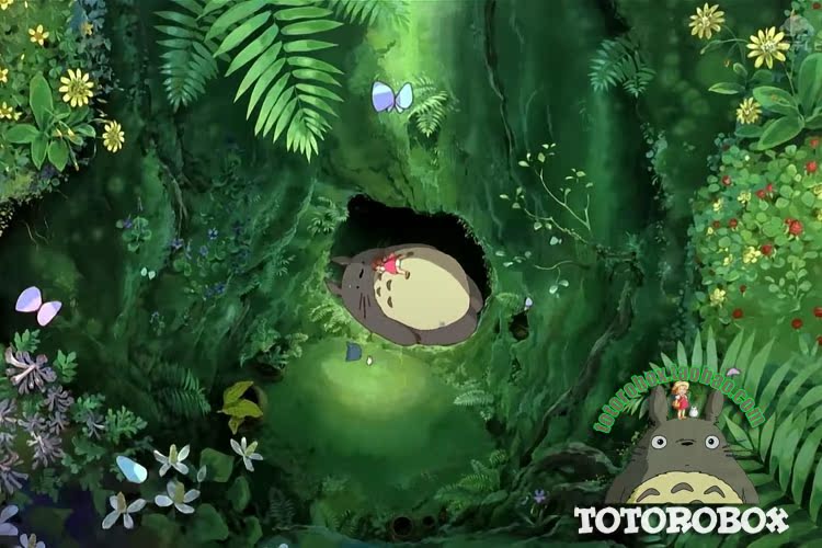 吉卜力totoro宫崎骏 电影真实场景 树洞睡觉龙猫小米公仔摆件花盆
