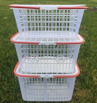 New material wholesale 2-4 white plastic handheld blue fruit basket Strawberry Basket Bayberry basket Cherry basket grape basket picking