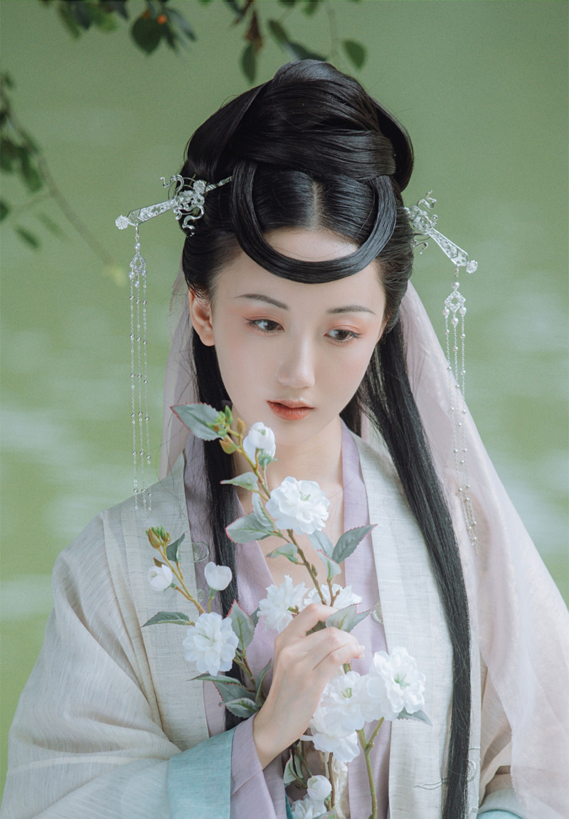 古装假发不打结升级版长发片古风汉服cos网红同款玉米须曲曲发排