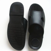 Anti-static PU slippers black anti-static slippers clean room special purification PU bottom soft comfortable and thick and wear-resistant