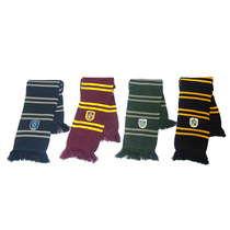 Harry Potter Scarf Gryffindor Slytherin Ravin Clauhchipudge College badge thickened around