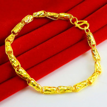 Gold Bracelet Men and Women 999 Gold Pure Gold Strict Winding Chain Send Friends Wedding Jewelry Mother