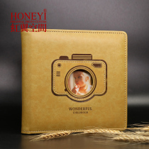 Childrens photo studio album custom boutique leather commemorative book DIY baby photo book production Record baby growth