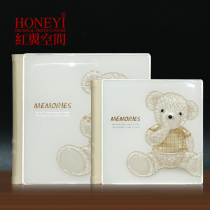Small teddy bear three-dimensional photo album making childrens baby growth commemorative book book diy photo album large capacity