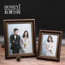 American decoration ornaments European retro nostalgic creative home picture frame Wedding photo enlarged photo frame with printing