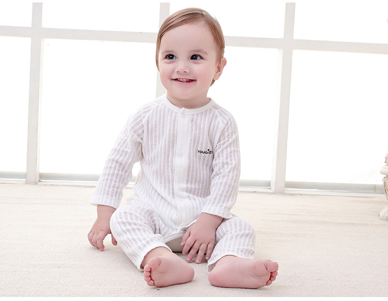 婴儿连体衣短袖纯棉哈衣夏装薄款女睡衣新生儿