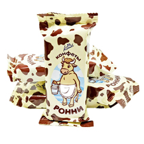 Russia imported Kangji brand big cow chocolate wafer bulk weighing 500 grams two parts