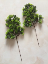 Simulation pine and cypress tree cliff cypress leaves pine branches pine leaf bonsai green plant potted plastic leaves decorative welcome pine