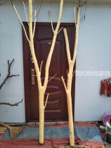 Natural logs peeled trunks peeled dried branches Decorative partition Modeling tree ornaments Screen dead wood window entrance