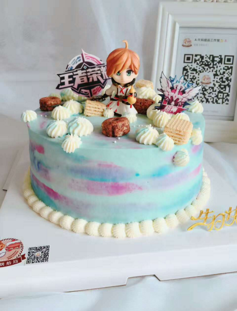蛋糕装饰 王者荣耀一代创意新品游戏卡通烘焙甜品人物摆件手办8cm