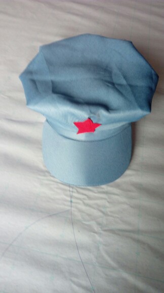 红军八角帽子演出八路军帽子新四军帽子成人弹力腿套绑腿迷彩帽子