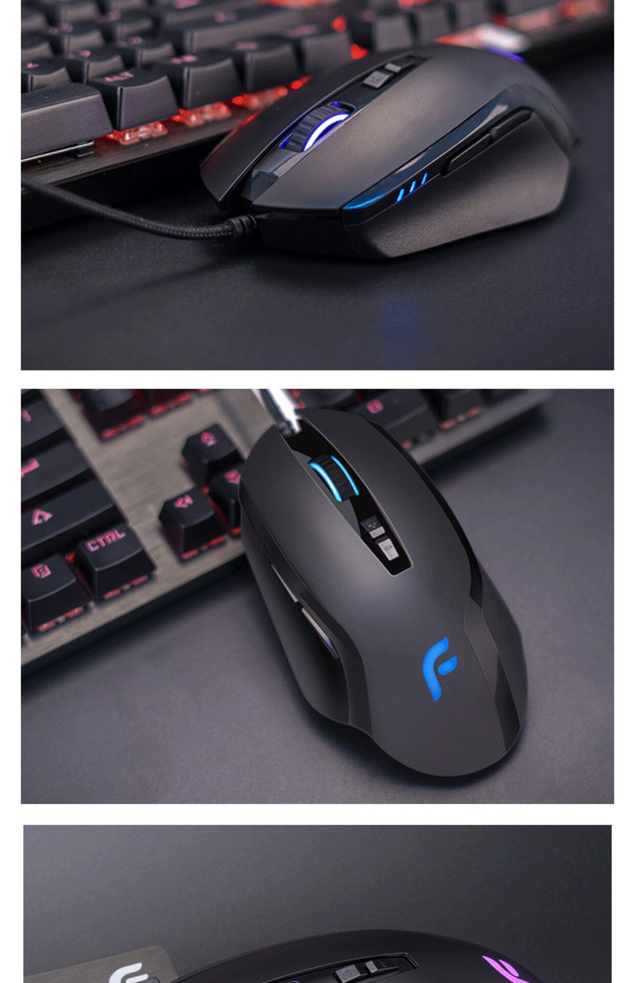 迪摩f22猛禽游戏鼠标 吃鸡神器宏编程压枪绝地求生电竞专用3325芯