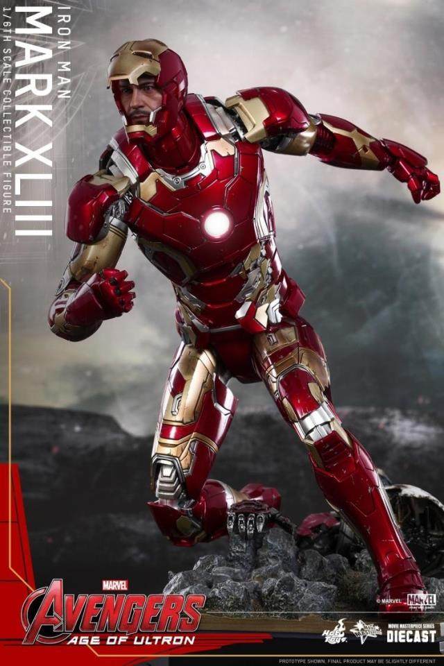 ht hottoys mms278d09 合金 复仇者联盟2 钢铁侠 mk43 再版 现货
