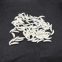 Real dog tooth black dog tooth pendant hand-woven material accessories Wolf dog tooth baby body accessories accessories