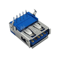 USB socket 3 0 connector a female 90 degree horizontal USB mother Holder 3 0 High Speed AF 90 degree socket interface
