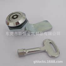 Hexagon socket lock cylinder turn tongue lock sheet metal cabinet lock 8mm key advertising light box cylindrical lock MS705-10