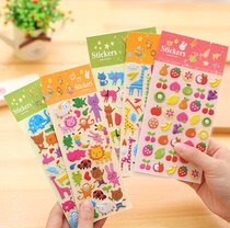 Solid foam with cute cartoon foam Foam Stickled mobile phone Decorative Sticker diary with soft cotton paste Candy Sticker