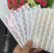 Transparent bronzing corner sticker diy photo sticker circle five-pointed star love photo corner photo corner sticker photo album sticker corner