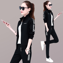 Women sportswear set women Spring 2020 new three-piece set size Spring and Autumn leisure loose running fashion