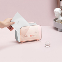 Net red mask storage box desktop cosmetics mask shelf ins Japanese cute transparent large capacity students