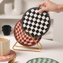 Ceramic pot cushion heat insulation mat casserole high face value net red light extravagant bowl tray cushion table cushion Anti-scalding kitchen Home Ideas