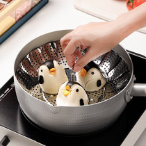 Stainless steel steaming rack universal large capacity retractable folding steamer multifunctional steamer steamer steamer fruit basket steaming grid