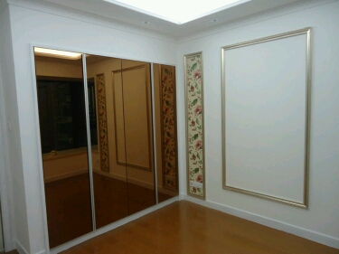 茶镜,金镜茶镜 灰镜 金镜 镜面做花纹 背景墙走廊