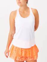 Lucky In Love womens tennis blouses woman sleeveless jacket Eyelet Tank