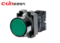 Xinling LANB2-BA31 flat button green normally open NO button