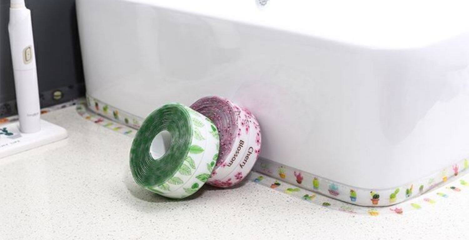 热销亚克力胶无痕防水防霉胶带厨房水槽美缝贴厨卫浴室马桶墙角线