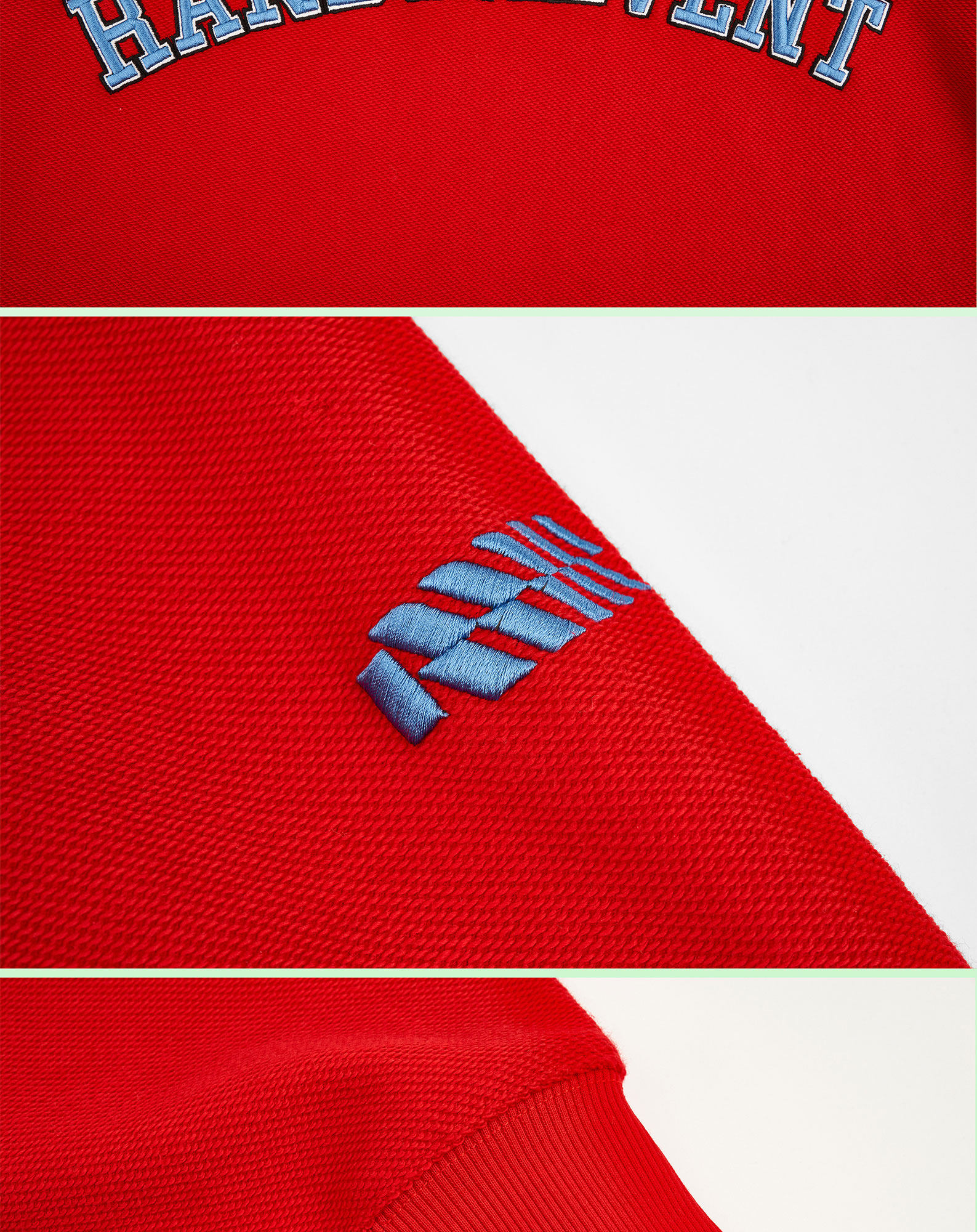 randomevent(rdet)19aw 绣花logo简约宽松连帽卫衣