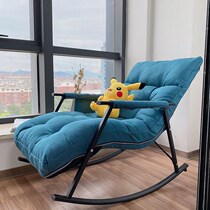 Rocking chair Lying Chair Adult Home Sturdy Balcony Bedroom Small Chair Sloth Sofa Reclining Chair Folding Lunch Break Single