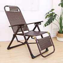 Rattan chiche cool chair reclining armchair folded afternoon off rattan chair Afternoon Nap Balcony Home Casual Chair Old chair backrest sloth
